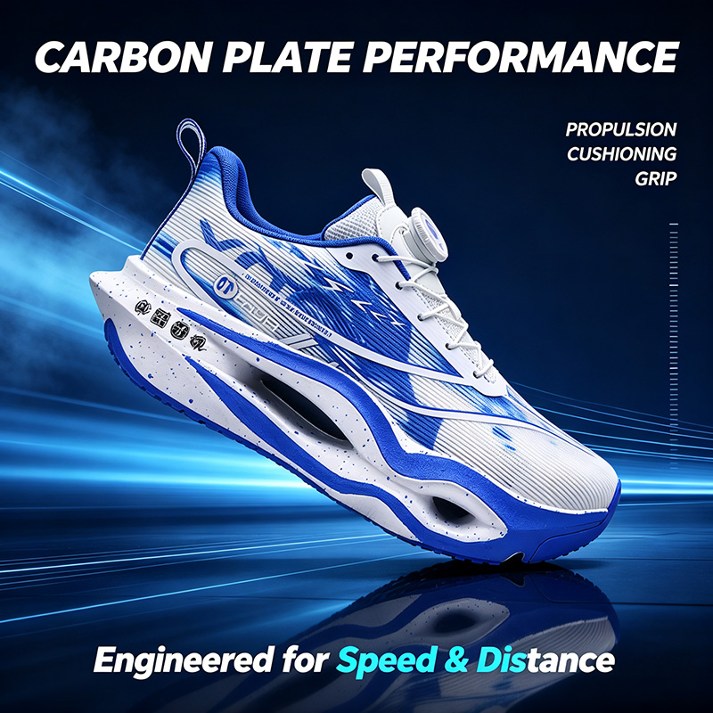 Carbon Plate Marathon Racing Shoes - Sepatu Lari Pria dengan Sol Karbon,