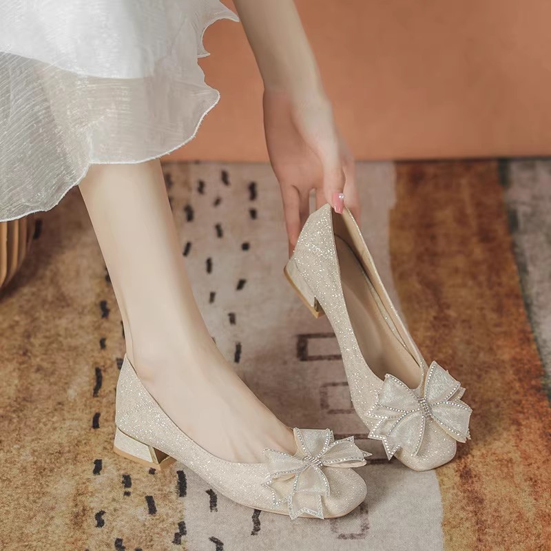 Women'S Shoes - Sepatu Pernikahan Atasan Rendah Sol Lembut