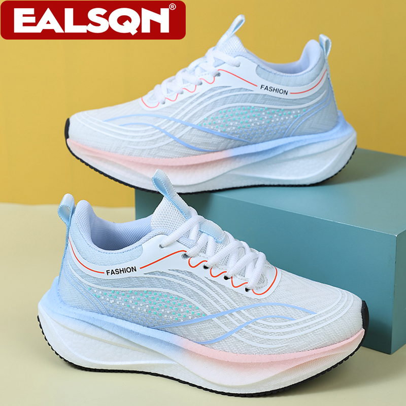 Breathable Mesh Athletic Shoes - Sepatu Sneakers Putih Ultra Ringan dan