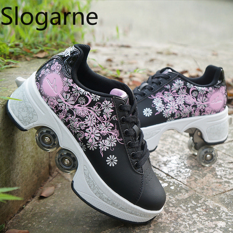 Sepatu Roda Deformasi 4 Roda W - Sneakers ulasan dan harga