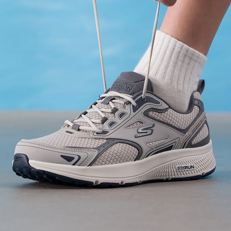 Sepatu Pria Skechers Asli, Mod - Lightweight Road Running Shoes ulasan dan harga